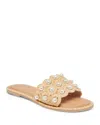 Dolce Vita Harlyn Pearl Sandals Lt Natural Raffia In Light Natural