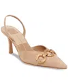 Dolce Vita Haylee Slingback Pointed Toe Pump In Camel