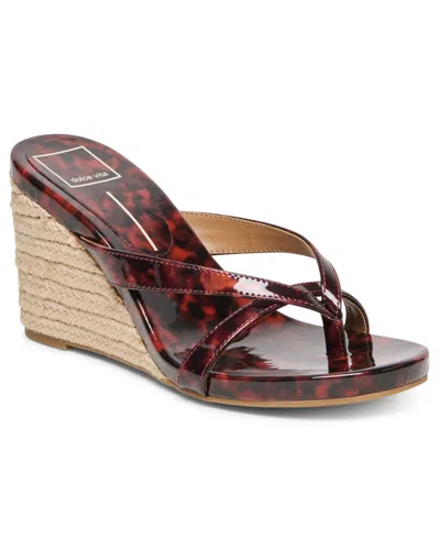 Dolce Vita Women's Helan Espadrille Wedge Dress Sandals In Multi