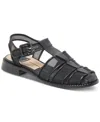 Dolce Vita Holis Mesh Fisherman Sandal In Onyx Mesh