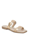 Dolce Vita Ilva Slide Sandal In Gold Distressed Leather