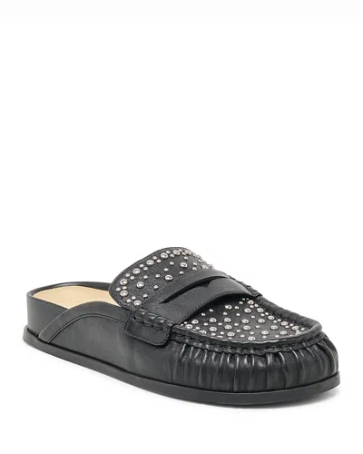 Dolce Vita Women's Jodero Studded Loafer Mules In Black