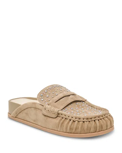 Dolce Vita Women's Jodero Studded Loafer Mules In Nude