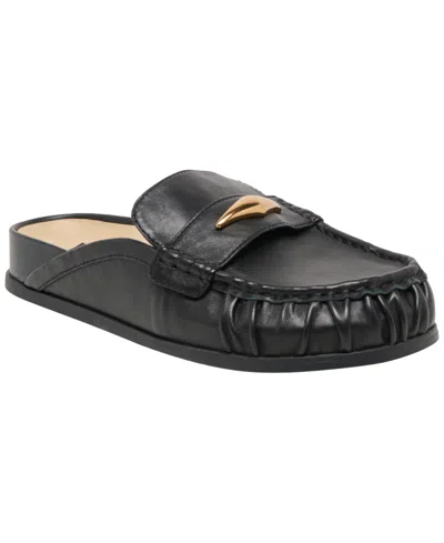 Dolce Vita Women's Jordero Buckle Tailored Flat Mules In Black