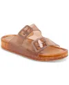 Dolce Vita Women's Julio Jelly Double-band Jelly Footbed Sandals In Whiskey Vinyl