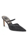Dolce Vita Women's Kanika Crystal Rhinestone Mesh Pointed-toe Pumps In Black Mesh