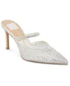 Dolce Vita Kanika Crystal Pointed Toe Mule In White