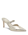 Dolce Vita Kanika Pointed Toe Pump In Platinum Distressed Leather