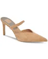 Dolce Vita Kanika Wide Heels Tan Suede In Brown