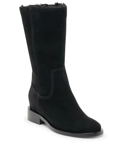 Dolce Vita Women's Kedra H2o Slip On Cozy Tall Cold Weather Boots In Black