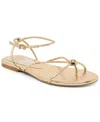 Dolce Vita Women's Kenley Embellished Strappy Flat Sandals In Gold