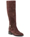 Dolce Vita Kilian H2o Boots Mahogany Suede In Animal Print