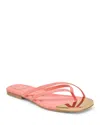 Dolce Vita Laguna Flip Flop In Coral Leather