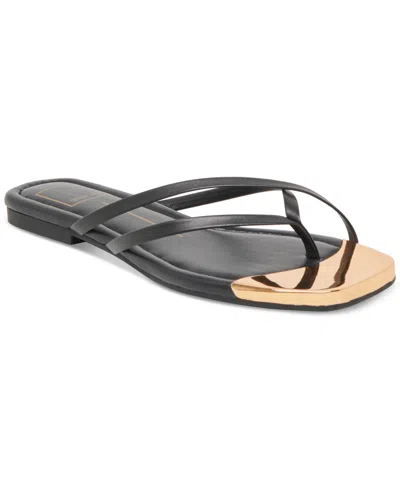 DOLCE VITA WOMEN'S LAGUNA STRAPPY THONG SLIDE FLAT SANDALS