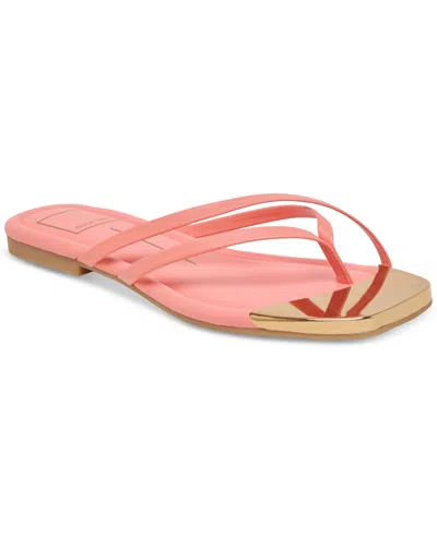 DOLCE VITA WOMEN'S LAGUNA STRAPPY THONG SLIDE FLAT SANDALS