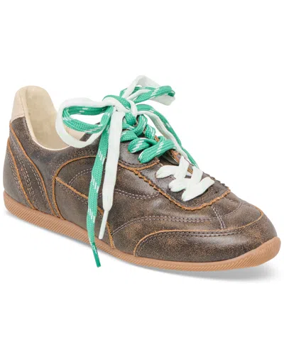 DOLCE VITA WOMEN'S LAINI CONTRAST LACE-UP LOW PROFILE JOGGER SNEAKERS