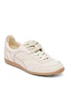 Dolce Vita Laini Sneakers Off White Crackled Leather In Neutral