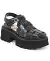 Dolce Vita Lasly Platform Fisherman Sandal In Black Leather