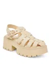 Dolce Vita Lasly Platform Fisherman Sandal In Cafe Leather