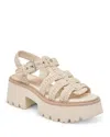 Dolce Vita Latice Strappy Sandal In Oatmeal