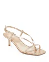 Dolce Vita Women's Laury Strappy Kitten-heel Dress Sandals In Champagne