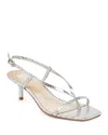 Dolce Vita Laury Strappy Sandal In Silver Embossed
