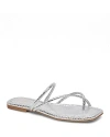 Dolce Vita Leanna Slide Sandal In Silver Embossed