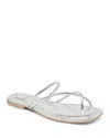 Dolce Vita Women's Leanna Strappy Flat Sandals In Silver