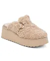 Dolce Vita Women's Lelani Plush Platform Clogs In Natural Plush