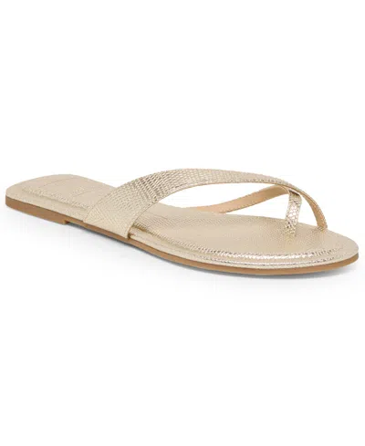 Dolce Vita Lenex Thong Sandal In Gold
