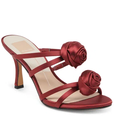 Dolce Vita Women's Linzy Florette Two-piece Dress Sandals In Burgundy