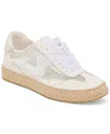 Dolce Vita Notice Beaded Mesh Sneaker In White Mesh