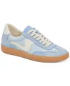 Dolce Vita Notice Wide Sneakers Blue Suede In Blue