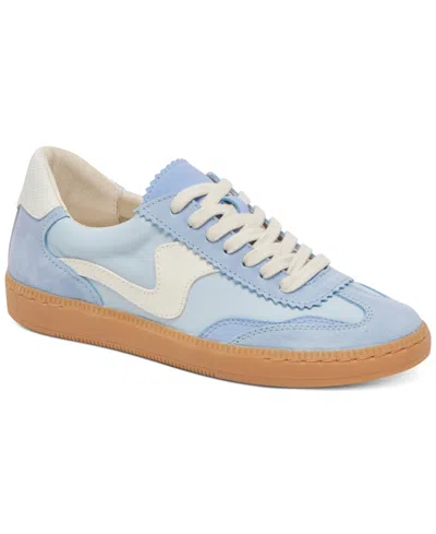 Dolce Vita Women's Notice Low-profile Lace-up Sneakers In Blue Suede
