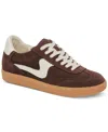 Dolce Vita Notice Sneaker In Dark Brown Suede Multi