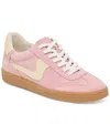 Dolce Vita Women's Notice Low-profile Lace-up Sneakers In Guava Suede