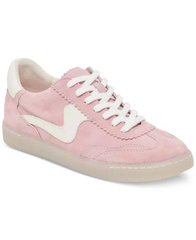 Dolce Vita Women's Notice Low-profile Lace-up Sneakers In Petal Pink