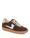 Dolce Vita Notice Sneaker In Dark Brown Suede