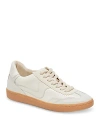 Dolce Vita Notice Stitch Womens Embroidered Casual And Fashion Sneakers In White Leather