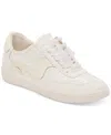 Dolce Vita Notice Sneaker In Off White Satin