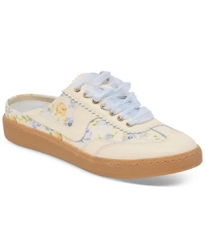 Dolce Vita Women's Notice Slide Mule Sneakers In Blue Floral Leather