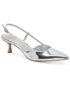 Dolce Vita Lavon Heels Silver Distressed Leather In Silver
