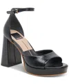 Dolce Vita Pandro Ankle Strap Platform Sandal In Midnight Crinkle