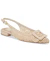 Dolce Vita Pailey Pointed Toe Slingback Flat In Natural