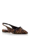 Dolce Vita Payge Slingback Flats In Leopard Suede