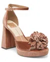 Dolce Vita Perel Platform Ankle Strap Sandal In Brown