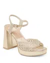 Dolce Vita Peyten Sandals Light Gold Woven Stella In Light Gold