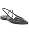 Dolce Vita Phinly Pointed Toe Slingback Flat In Midnight