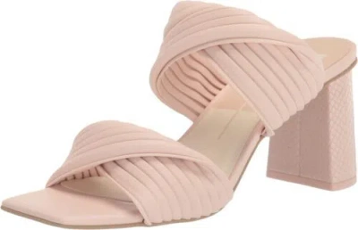 Pre-owned Dolce Vita Women's Pilton Heeled Sandal In Light Pink Stella