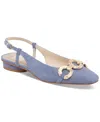 Dolce Vita Ramano Slingback Flat In Bluebell Suede